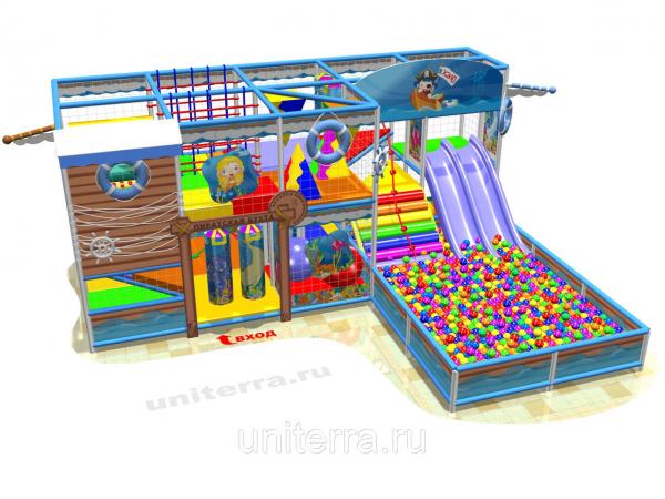 Детский игровой лабиринт "Атлантик" 6,1х2,5(4,9)м Н=2,7м — фото 2